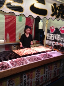 Takoyaki- fried octopus balls (Mom's favorite!)